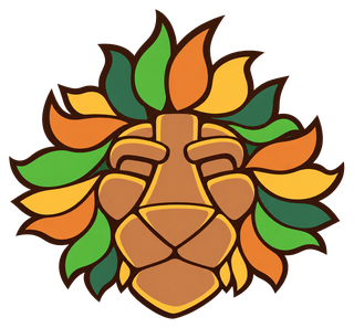 The Dutch-Smart mascot, a lion head